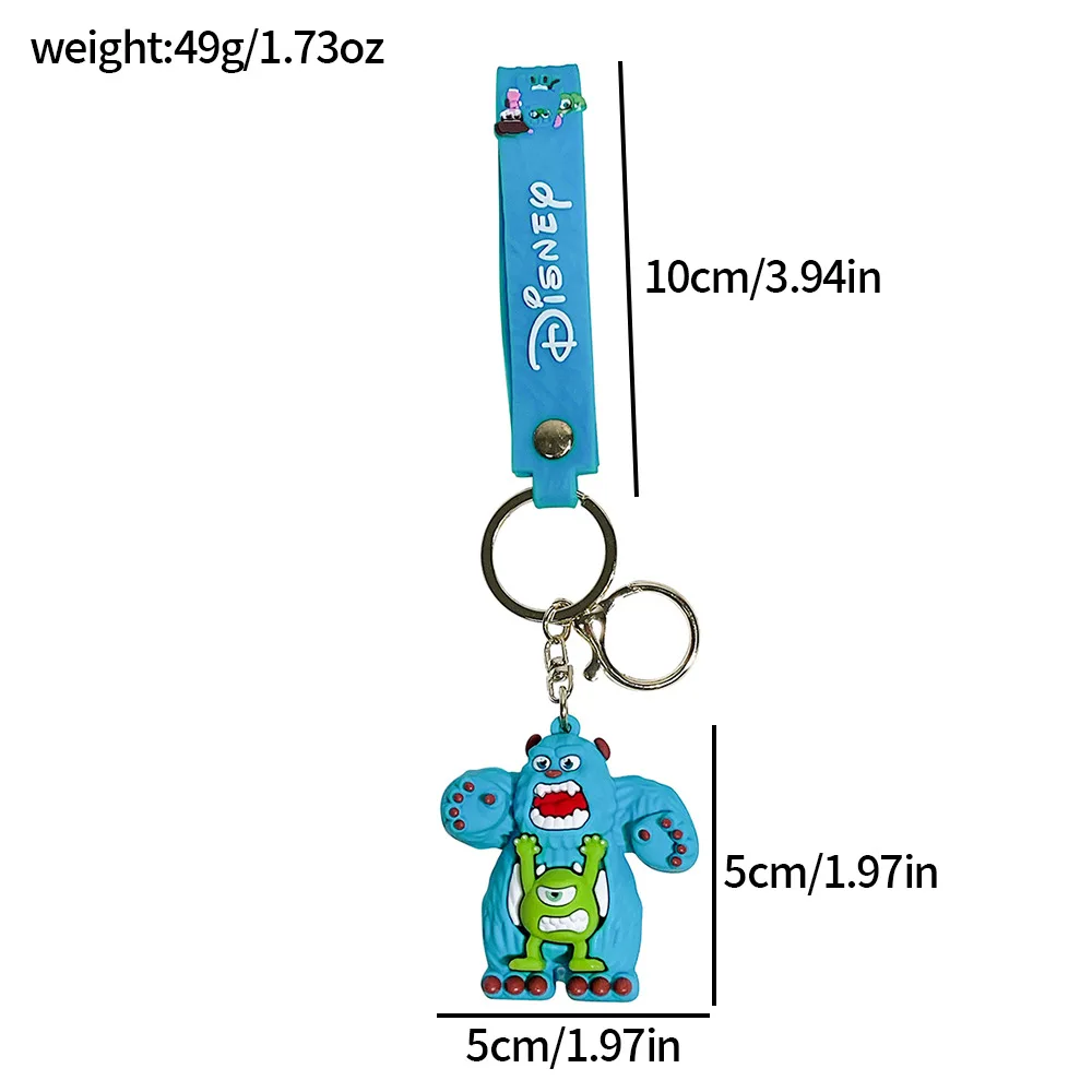 Disney Monsters University Figuur Sleutelhanger Anime Monsters Inc. Leuke 3D pop schooltas hanger ornamenten speelgoed cadeau voor kinderen