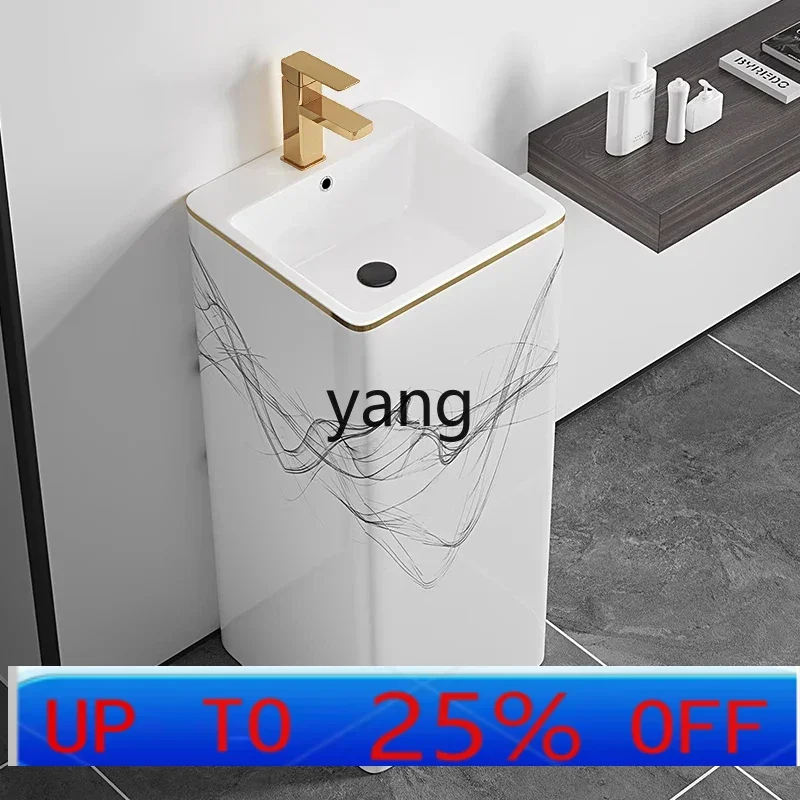 Lcx column  Phnom Penh wash basin Floor-to-ceiling wash basin Ceramic wash basin integrated