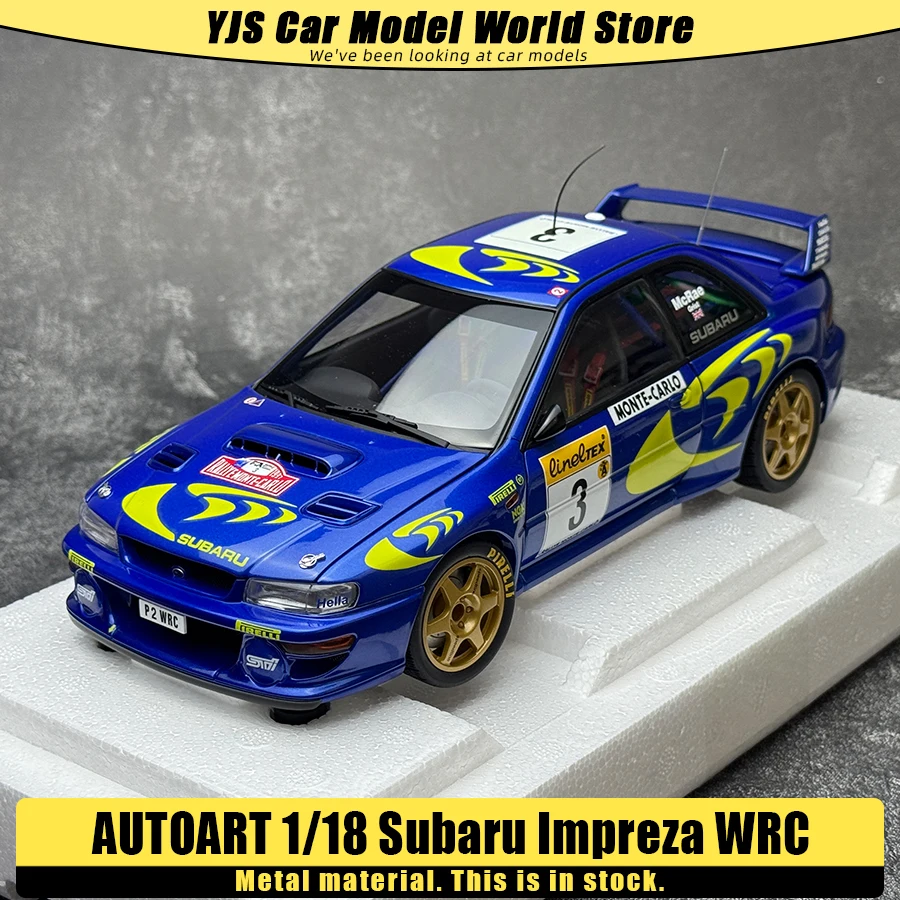 

AUTOART Die-cast car model 1/18 Subaru Impreza WRC Rally of Monte Carlo Static display car models