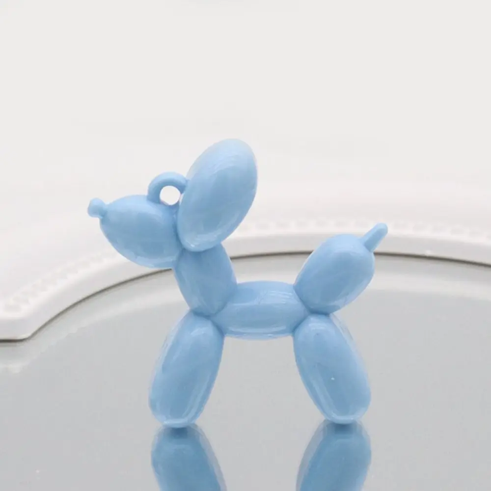 Puppy Acrylic Puppy Balloon Beads Dog Makeing Keyring Rubber Dog Loose Spacer Beads Animal Handmade DIY Jewelry Accessory