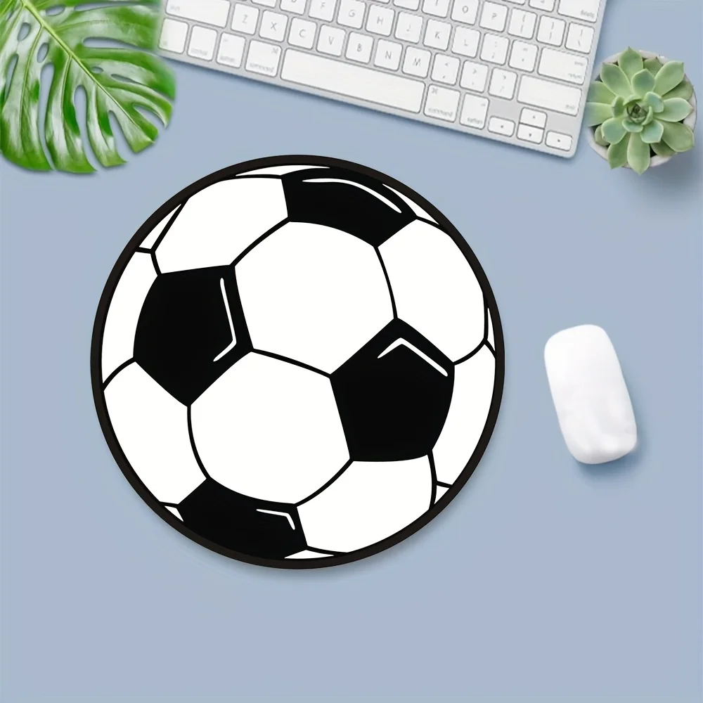 أزياء الكرتون كرة القدم جولة ماوس الوسادة المضادة للانزلاق المطاط قاعدة المحمولة مكتب مكتب منصات الكمبيوتر المحمول الكمبيوتر الملحقات