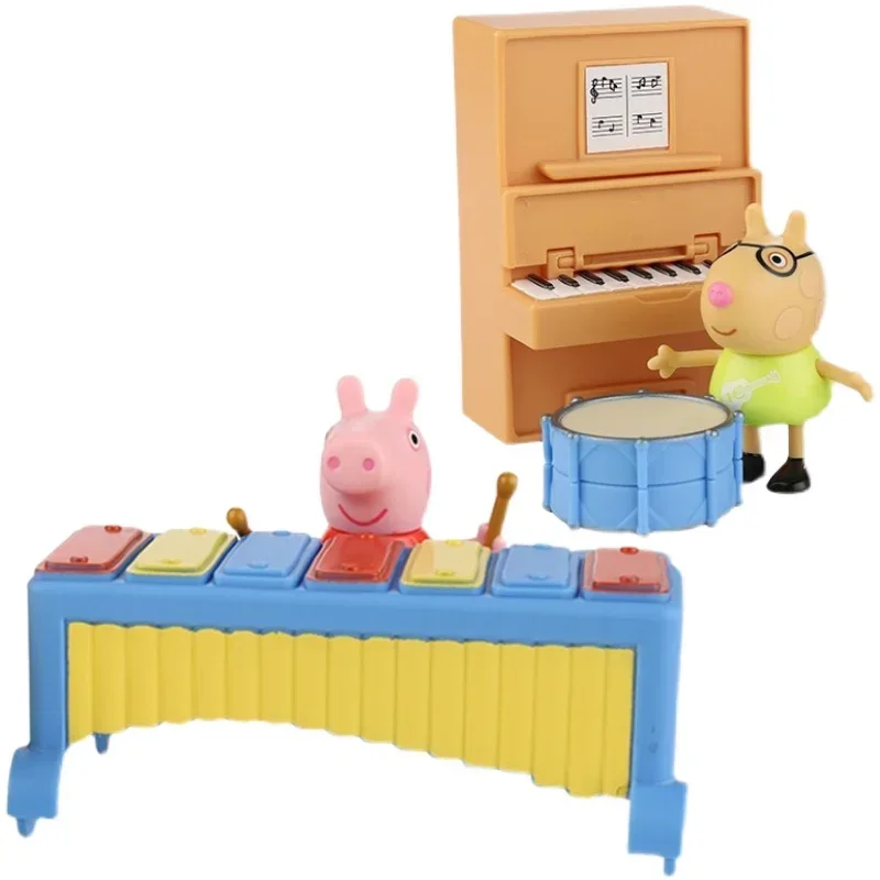 Hasbro Peppa Pig Music Playground Entertainment Action Figure Authentic Set Children's Toys Birthday Gifts Christmas 