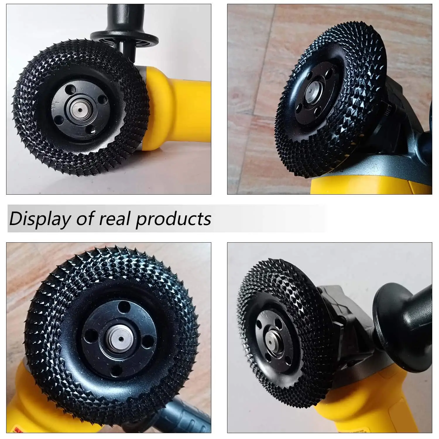 4 Inch 22mm Bore Round Wood Angle Grinding Wheel Abrasive Disc Angle Grinder Carbide Coating Shaping Sanding Carving Rotary Tool