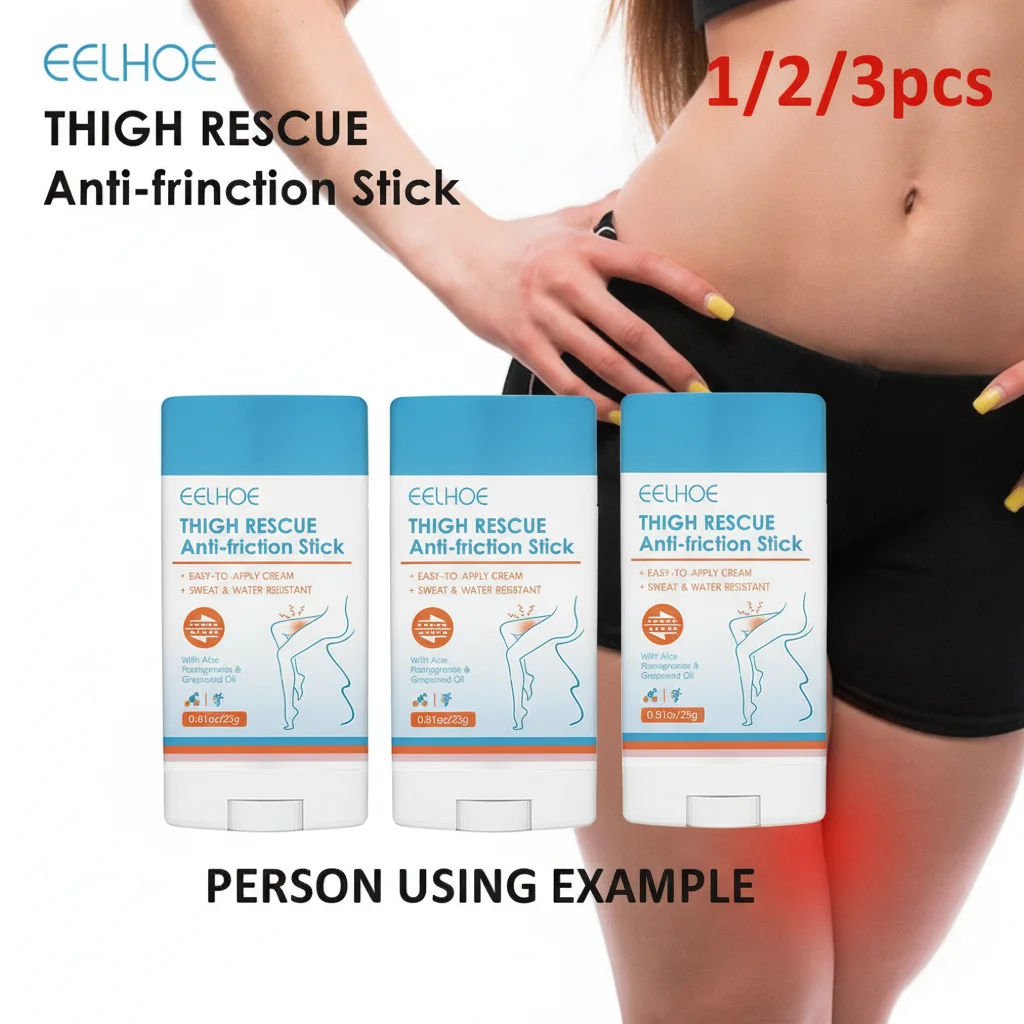 Waterproof Sweatproof Thigh Friction Bar Leg Heel Lower Arm Skin Protection Easy to Apply Cream for Sports Fitness Activities