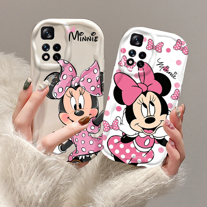 Disney Cartoon Minnie Cute For Xiaomi Redmi Note 13 12 12S 11S 11 10 9 8 10A 9C 9T Pro Plus 5G Wave Oil Soft Phone Case