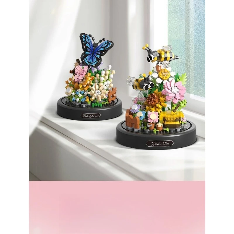 

Серия «Цветы»: 3D-конструктор «Вечный цветок» с пчелами и бабочками – развивающий подарок для мальчиков и девочек на дни рождения