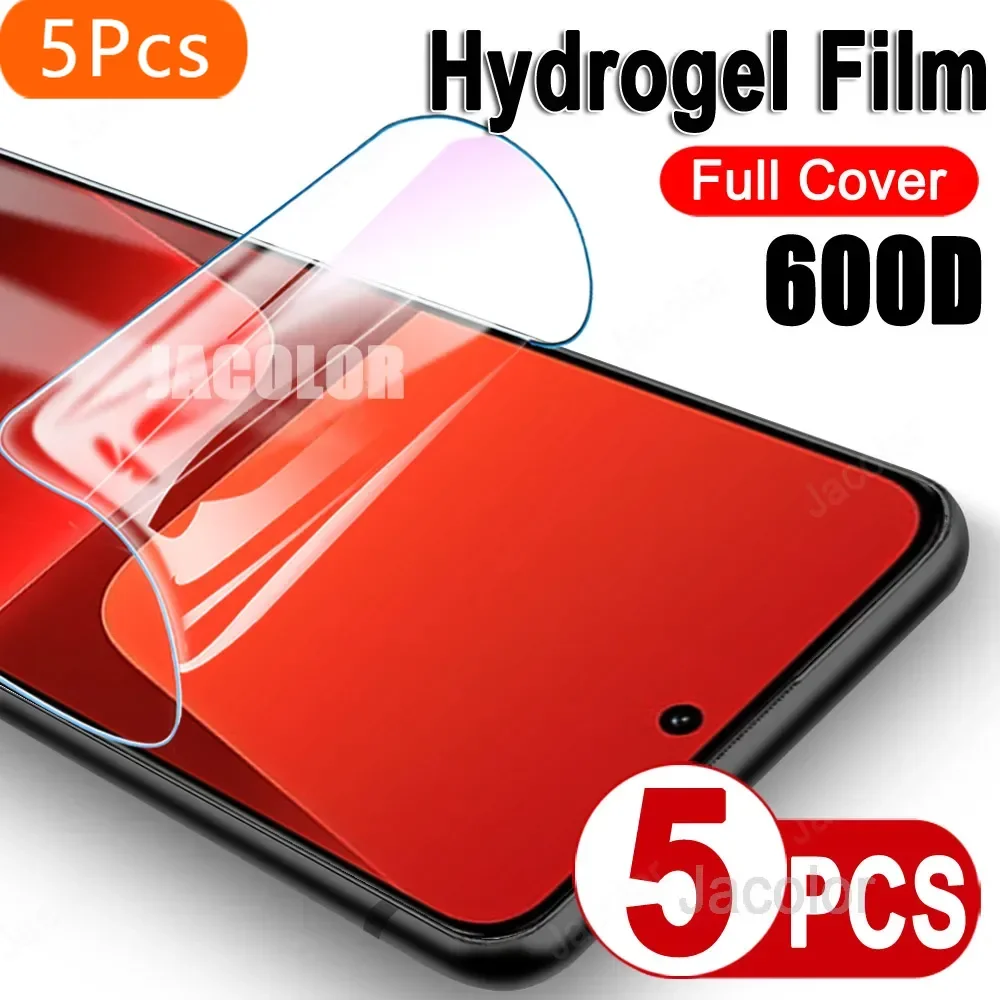 5PCS Safety Film For Xiaomi 13 Pro 12 Lite 12T 12S Ultra Mi 11 11T Screen Gel Protector Hydrogel Film 12Lite Hidrogel Not Glass