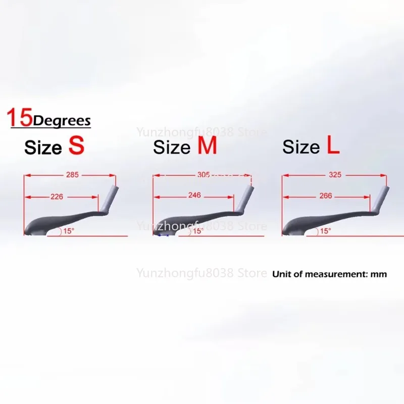 ألياف الكربون الترياتلون الوقت محاكمة الدراجة المقود TT106 مع 10 درجة 15 درجة اقتران 420 مللي متر عرض TT قضيب #4