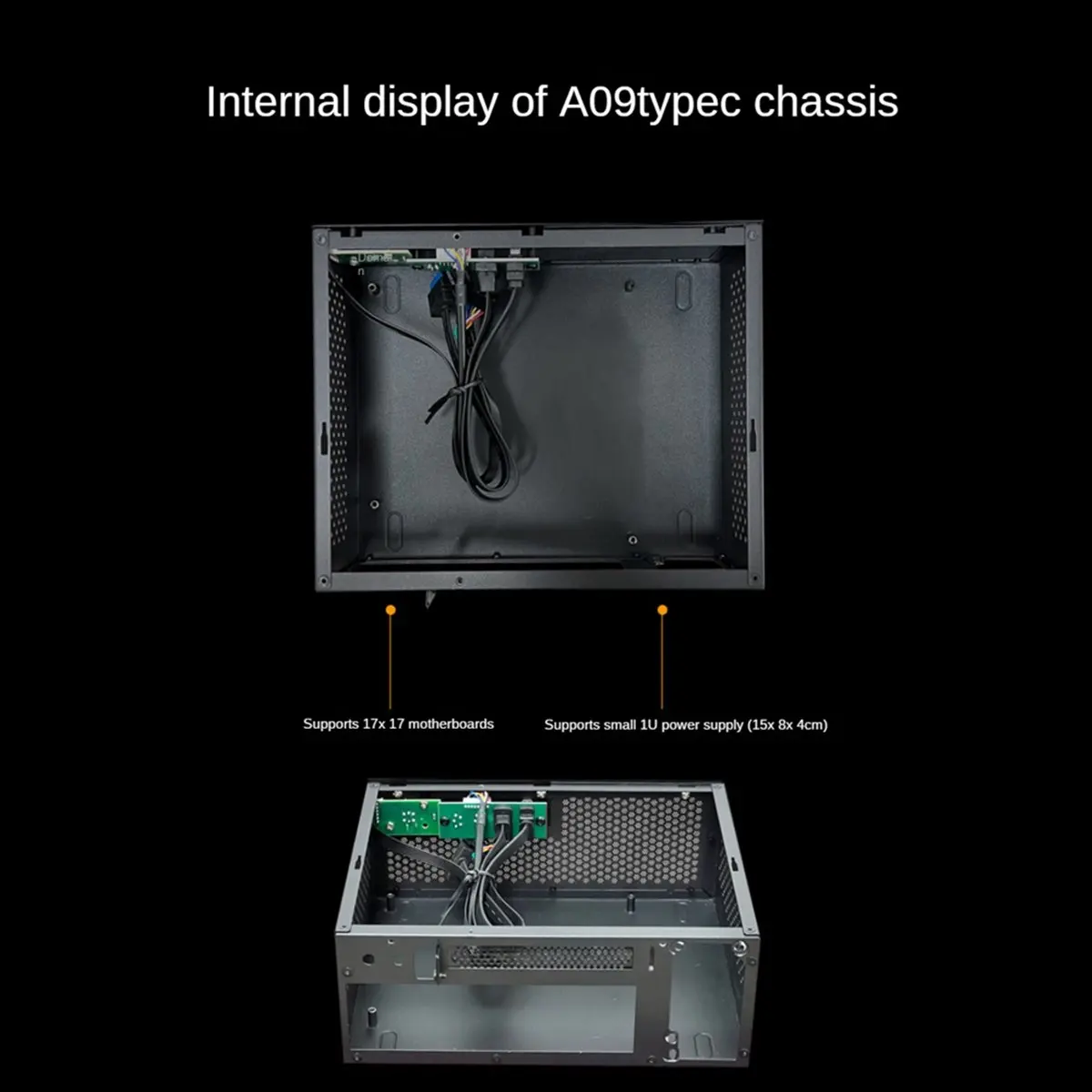 

Stable- A09 HTPC Computer Case Mini ITX Gaming PC Chassis Desktop Chassis USB3.0 Type-C Computer Case Home Computer Case Silver