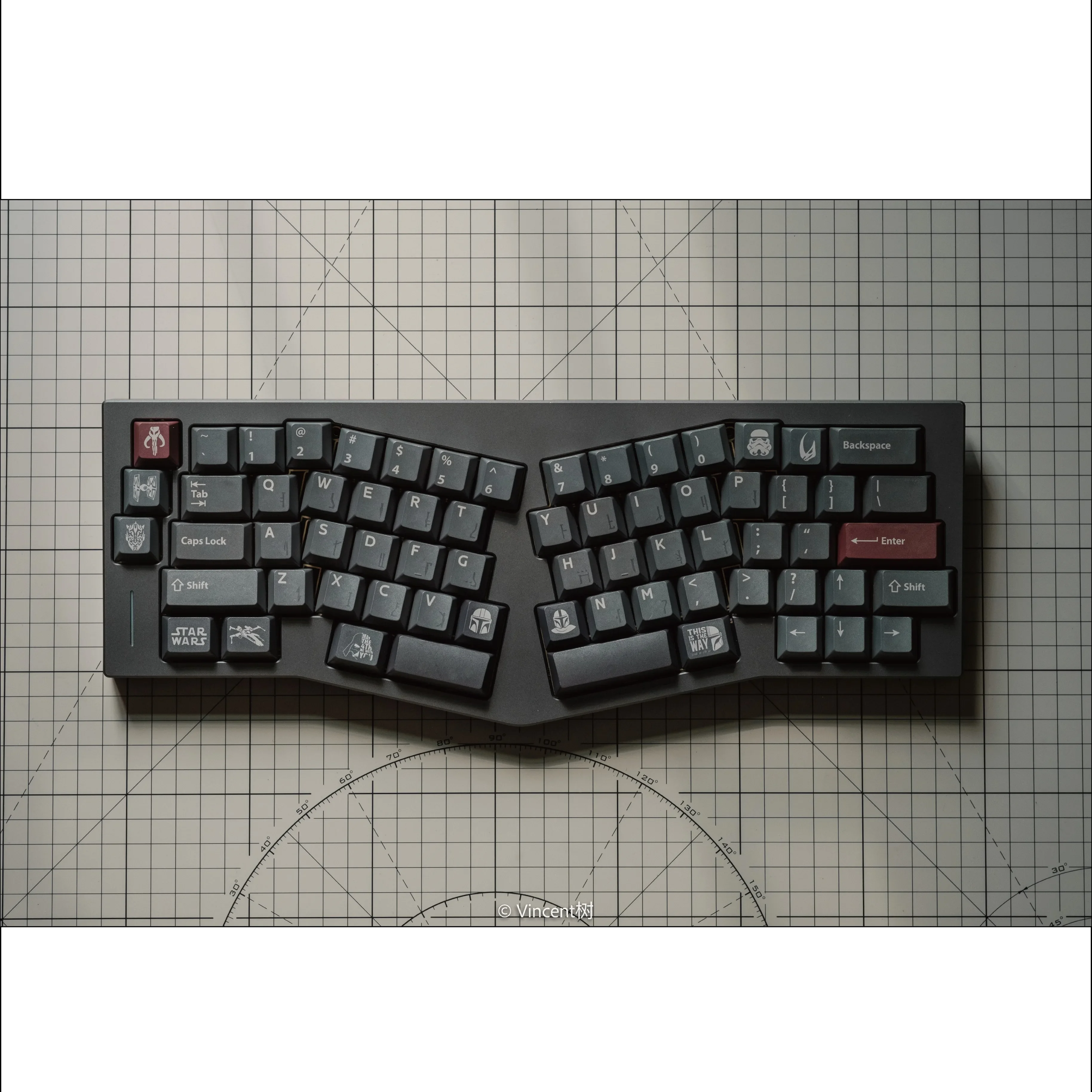 Original Sci-fi Themed Keycap Cherry Profile 172 Key PBT Customized Full Five Sided Thermal Sublimation Mechanical Keyboard