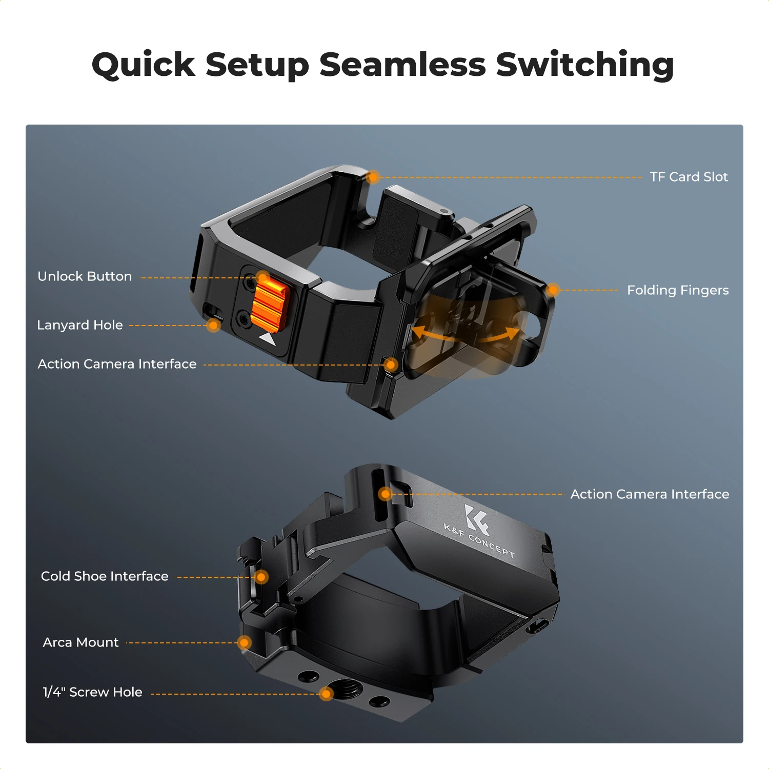 k-f-concept-expansion-adapter-frame-accessories-for-dji-osmo-pocket-3-aluminum-alloy-action-camera-protective-cage