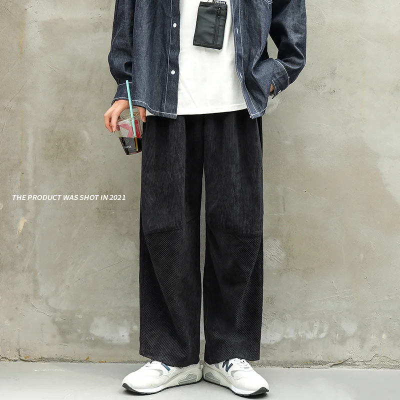 LAPPSTER-Pantalon de survêtement en velours côtelé Y2K pour jeunes, salopette Harajuku, streetwear japonais, pantalon de survêtement, jogging à la mode coréenne, pantalon empilé