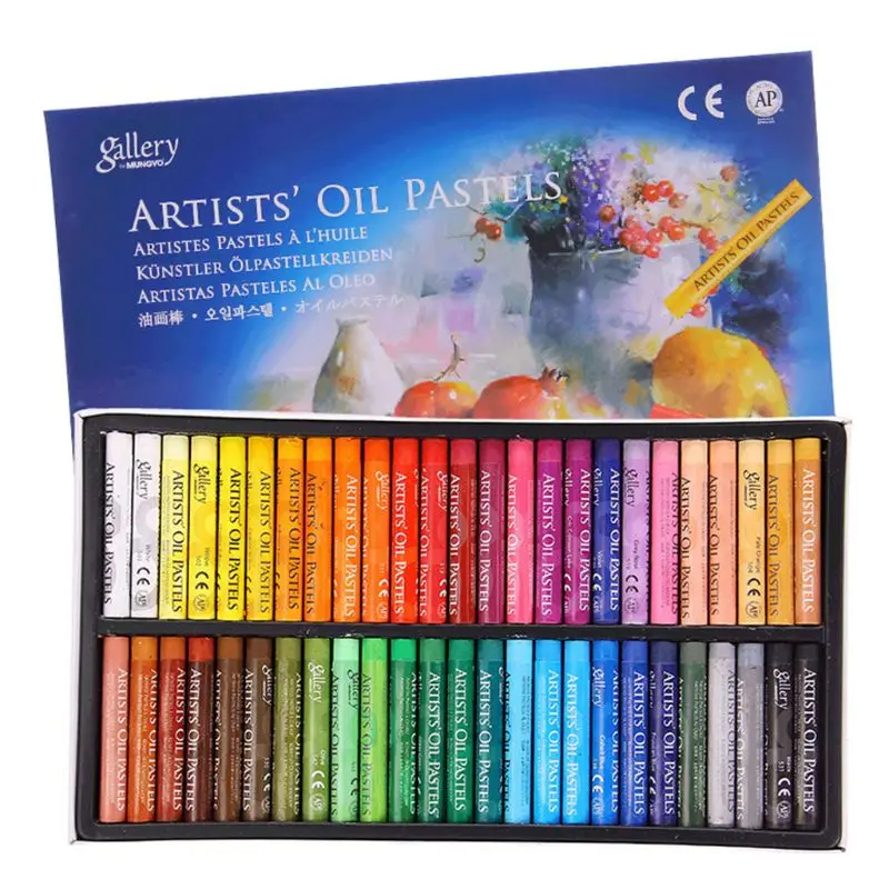 48 Colors Oil Pastels Safe Easy to Hold for Kids Babies Gifts