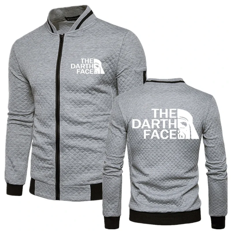 Spring Men Handsome Jacket Famous Outdoor Brand THE DARTH FACE Logo Print Customizable Logo Men Breathable Zipper Jacket Trend