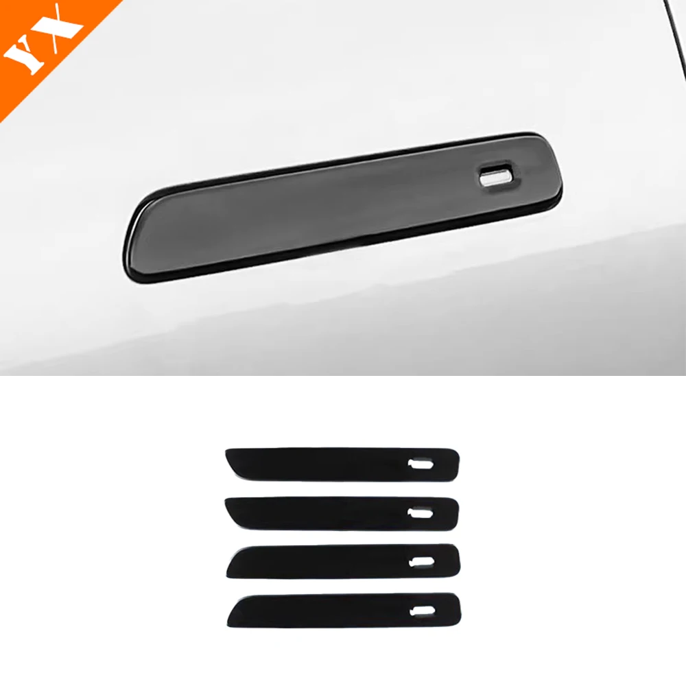 

For Li Xiang L6 Accessories 2024 2025 Carbon Black Car Side Door Knob Protector Door Handle Frame Anti Scratch Cover Trim