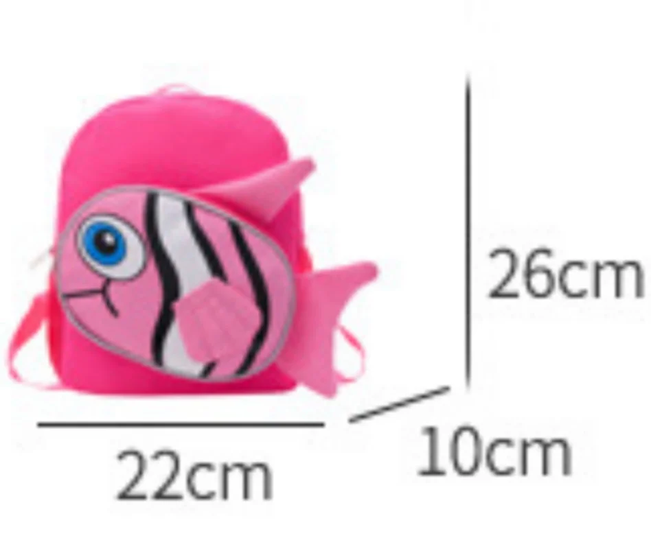 Zaino Anti-perdita personalizzato per bambini, zaino per bambini carino Anime Clownfish, zaino leggero per l'asilo