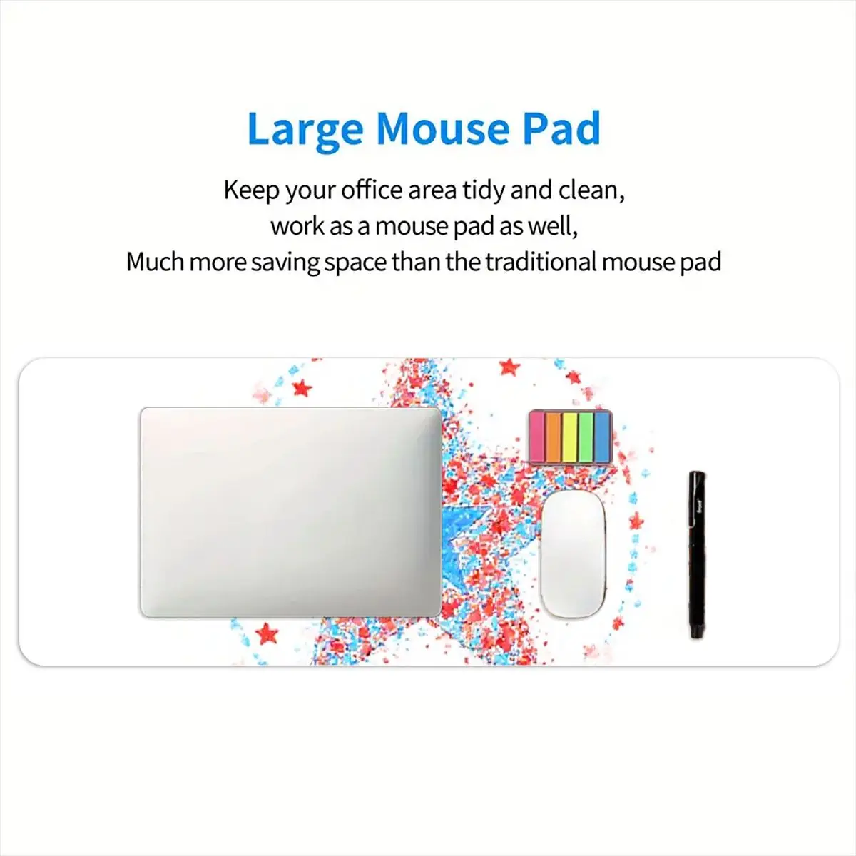 لوحة مكتب ماوس PVC ملونة لافتة للنظر للمكتب والمنزل تعزز تجربة العمل والألعاب ومهرجانات أعياد الميلاد #5