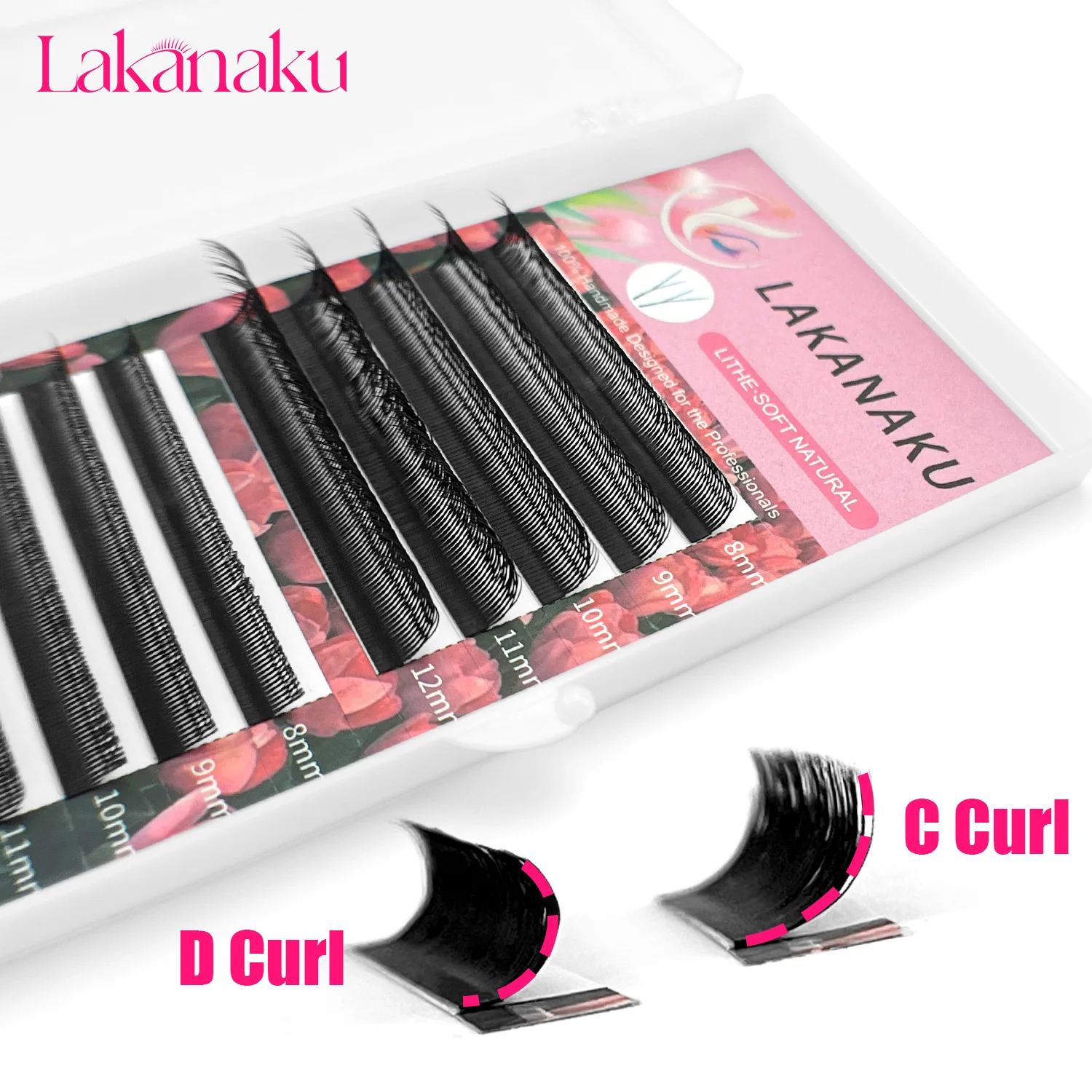 LAKANAKU Fox YY Lashes Fox Eye Lashes Fluffy Volume Cilios Y Premade Individuele Wimperextensies