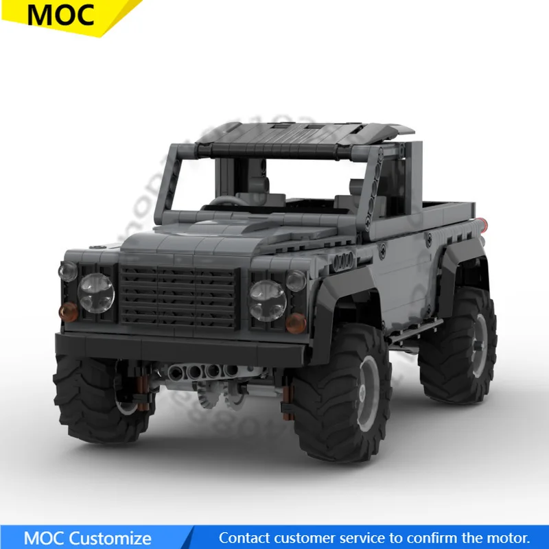 

730 PCS Speed Hypercar Defender 1:18 MOC Customize Modular Building Block Creative Design Educational DIY Holiday Toy Gifts