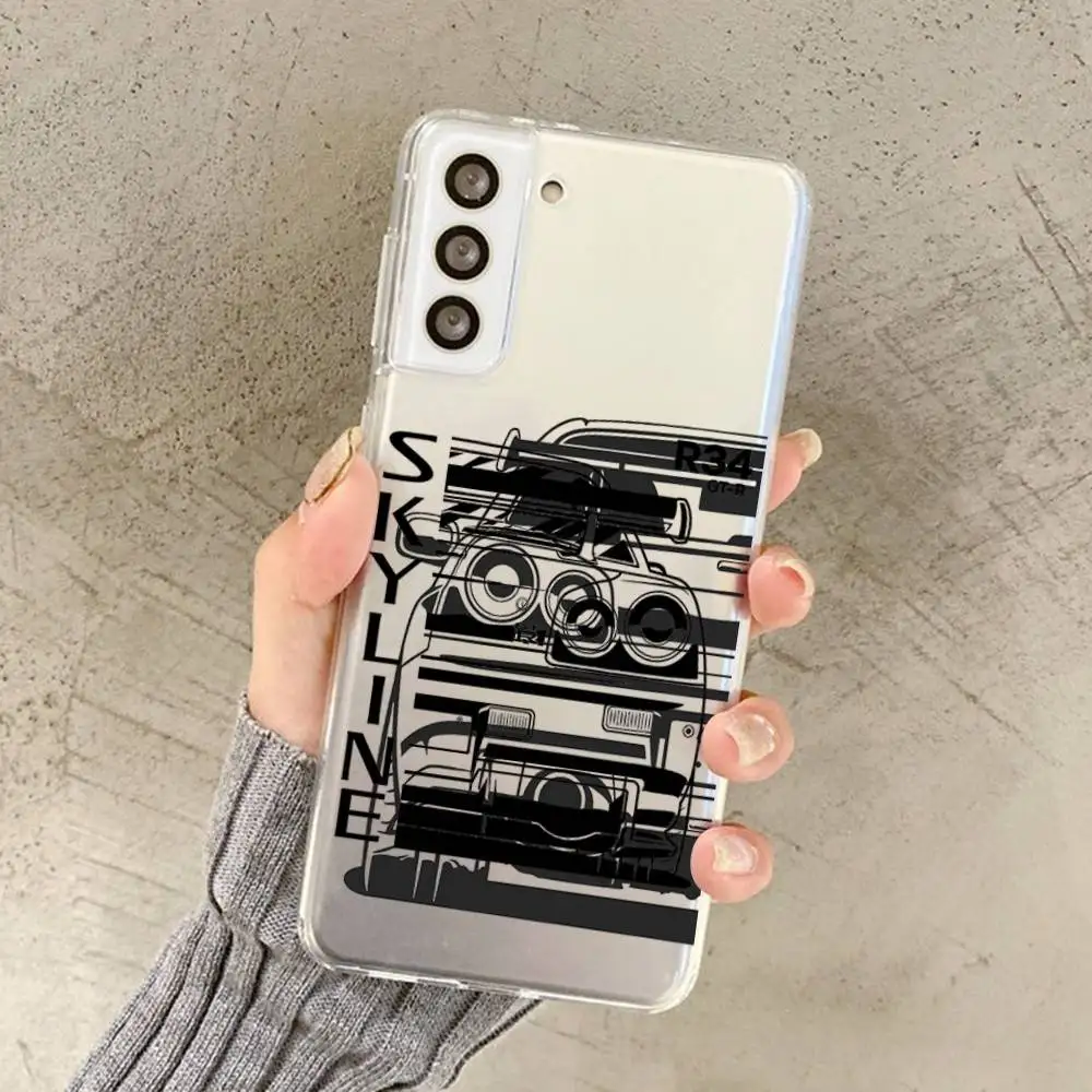 حافظة لهاتف سامسونج جالاكسي S 20 30 21 22 23 24 A 30 50 31 32 51 70 71 72 73 ULTRA Plus Lite حافظة شفافة