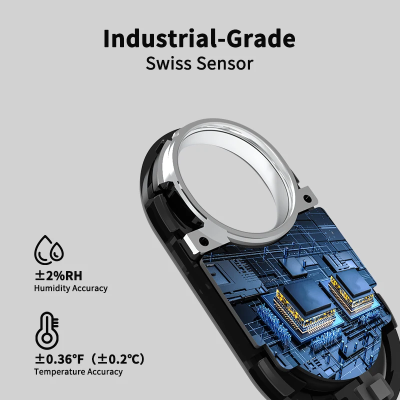 4 قطعة تويا زيجبي معلقة مستشعر درجة الحرارة والرطوبة القابل للإزالة الحياة الذكية كاشف ميزان الحرارة أليكسا جوجل المنزل التحكم الصوتي #1