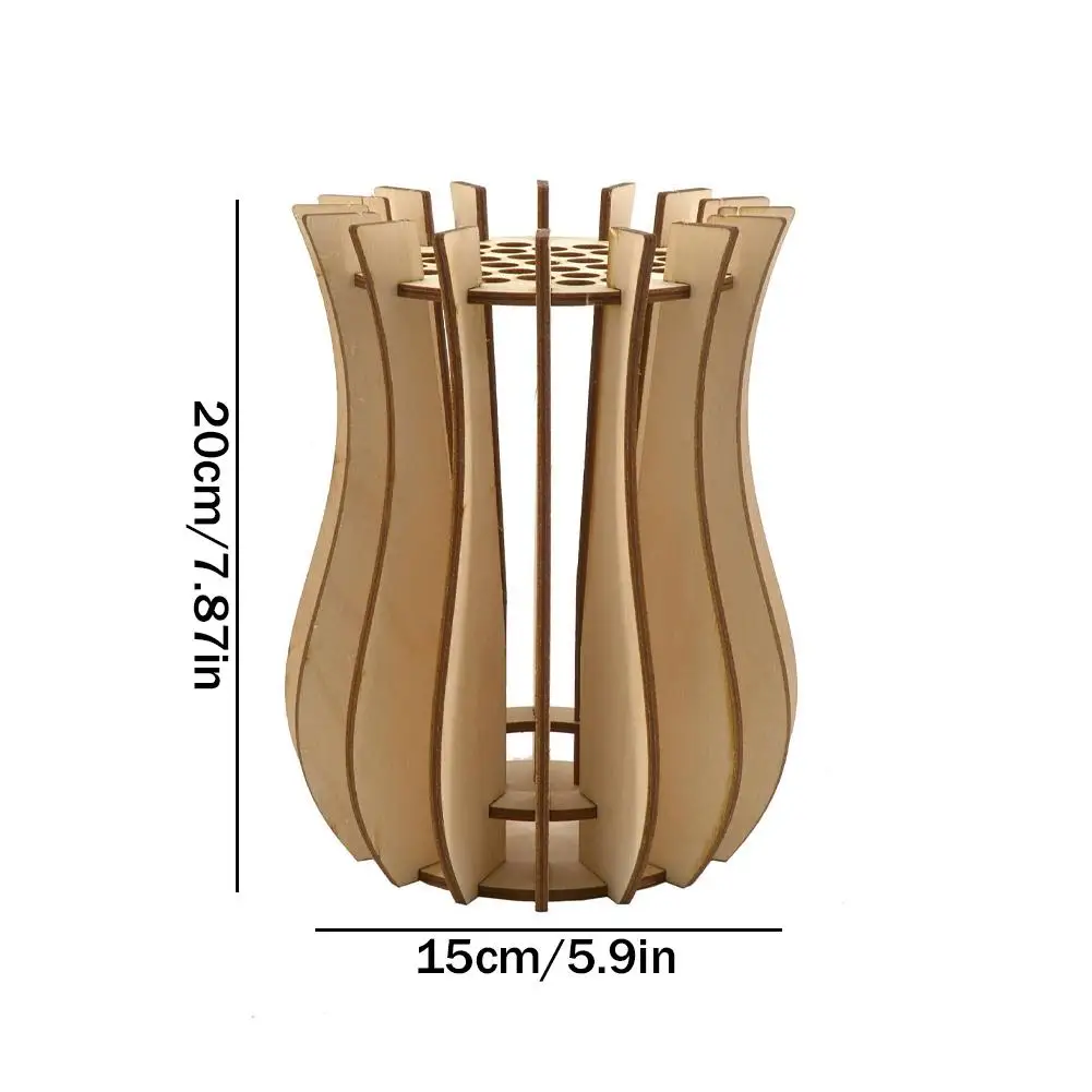 Wooden Puzzle Flower Vase For Flower Bouquet Building Set 2024 New Display Stand Gift For Flower Lovers