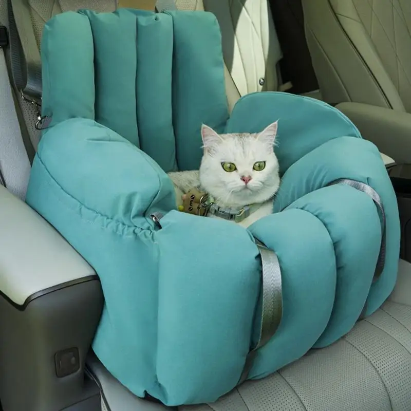 Dog Car Seat For Small Dogs Cat Soft-Sided Carriers Adjustable Enclosed Cat Bag Puppy Car Seat Car Pet Seat Stable Travel