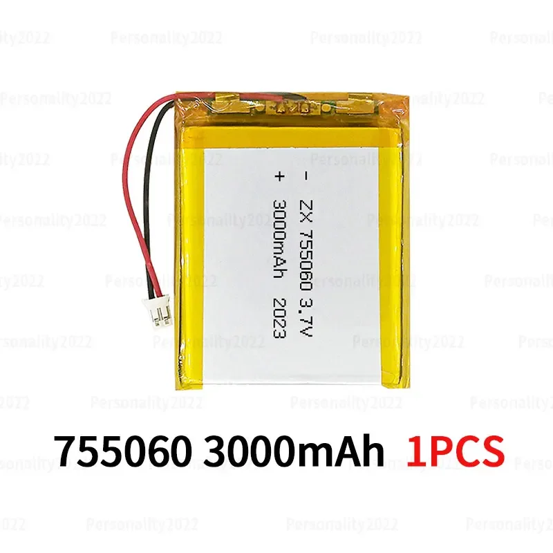 755060 Lipo 3,7 V Batterie 3000mAh wiederauf ladbare Li-Polymer-Batterien für mobile Power Toys Tablet PC Laptops Beauty-Instrumente 4