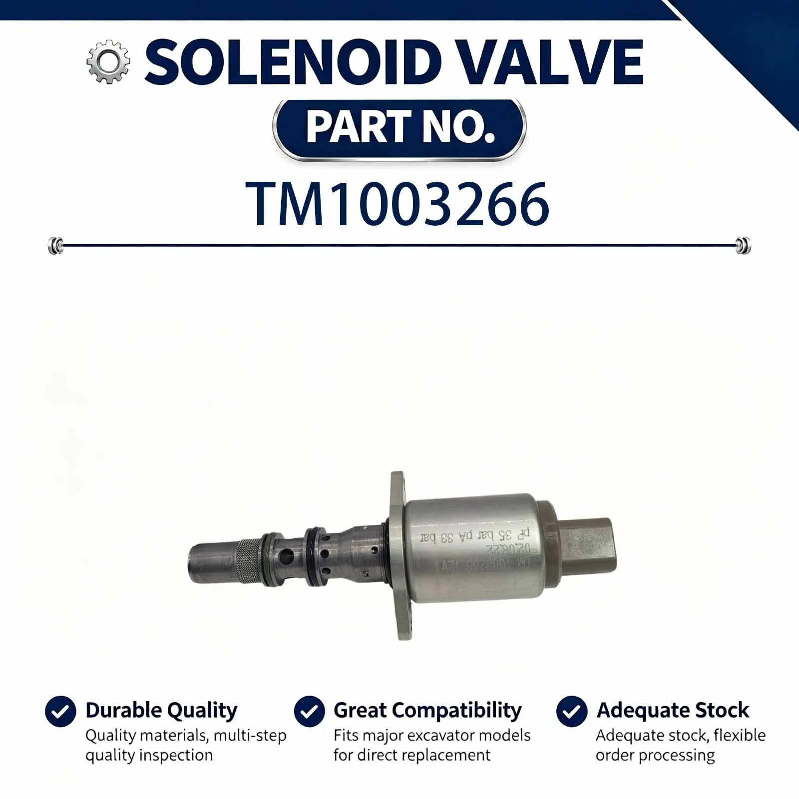 New Solenoid Valves 423-6535 Compatible for Engineering Excavator Construction Machinery Spare Parts