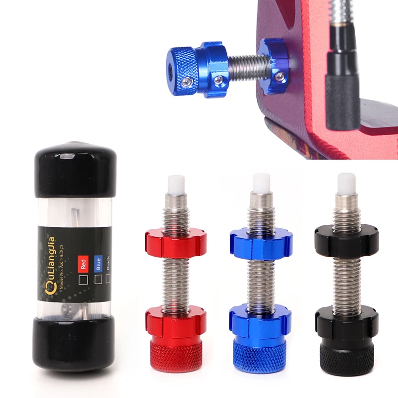 1piece Archery Pressure Button Adjustable Cushion Plunger thread for Recurve Bows Accessories