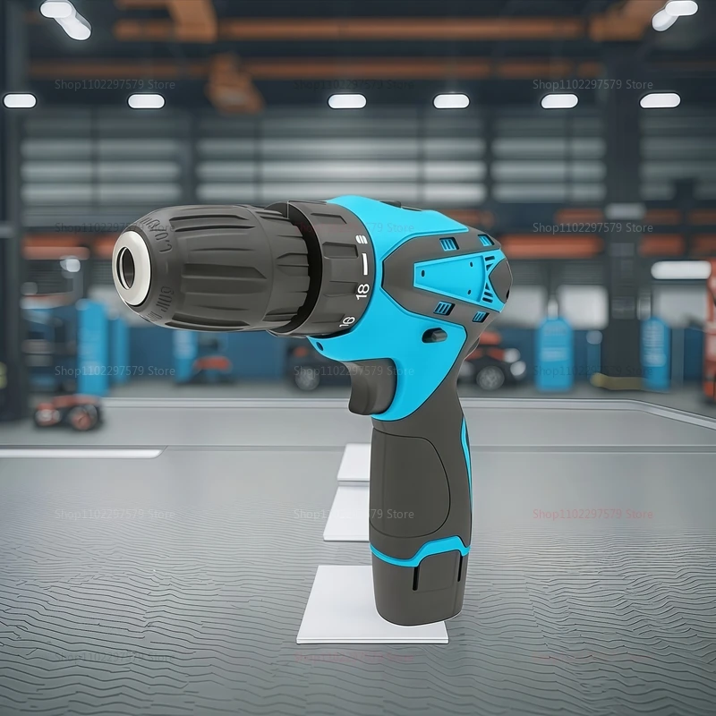 12-V-Akku-Schlagbohrschrauber, Elektro-Schraubendreher, Elektrowerkzeug mit 32 N Drehmoment, kompakte praktische Kfz-Bohrmaschine für Heimwerker-Reparaturen