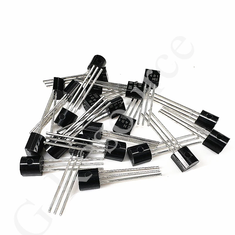 Transistor do poder de PNP, 2N5401, 5401, TO-92, 0.3A, 150V, 50 PCes