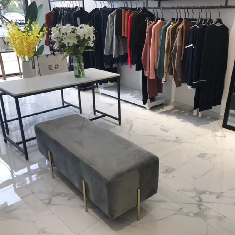 Nordic Living Room Stools Apartment Clothing Store Bench Household Furniture Shoe Stool Bedroom Dormitory Makeup