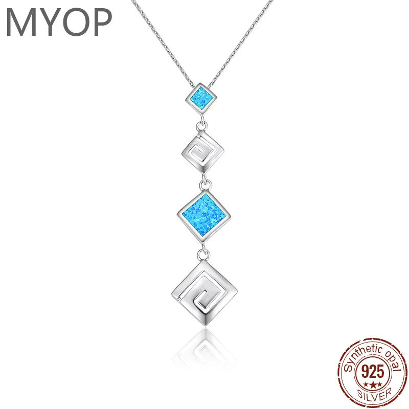 MYOP 2024 Jewelry 925 sterling silver jewelry Opal Pendant flower aura is very beautiful a girlish fresh beauty subtle