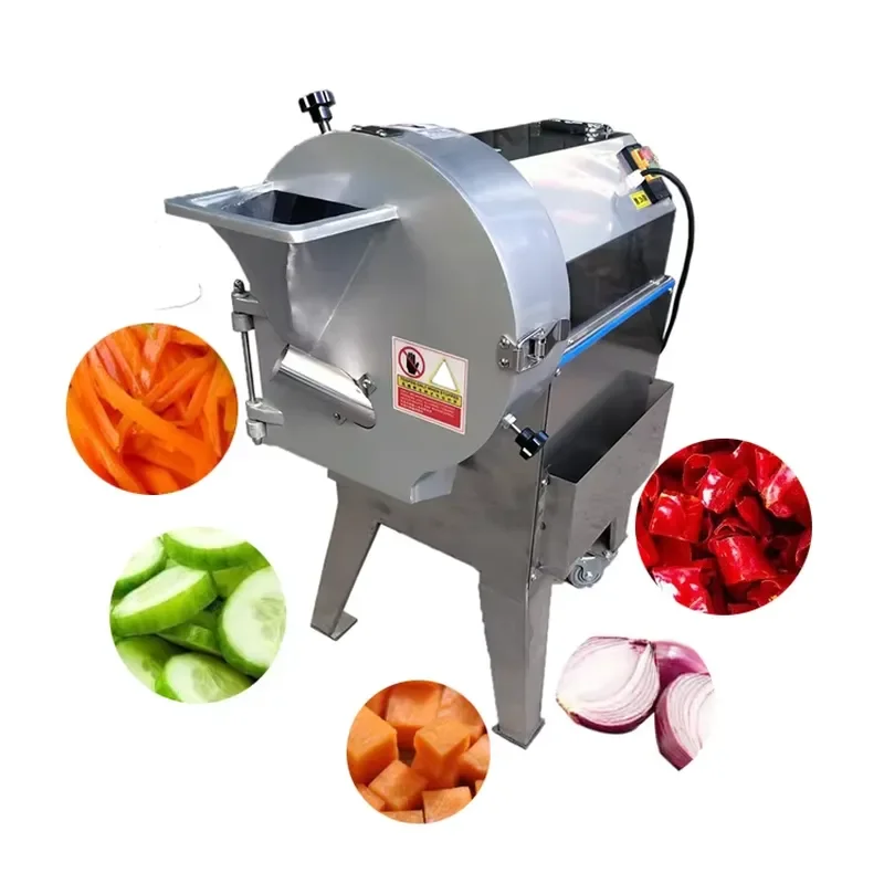 Commercial Automatic Electric Vegetable Cutter Machine for Carrot Tomato Slicing Dicing Kitchen Food Processing Equipment