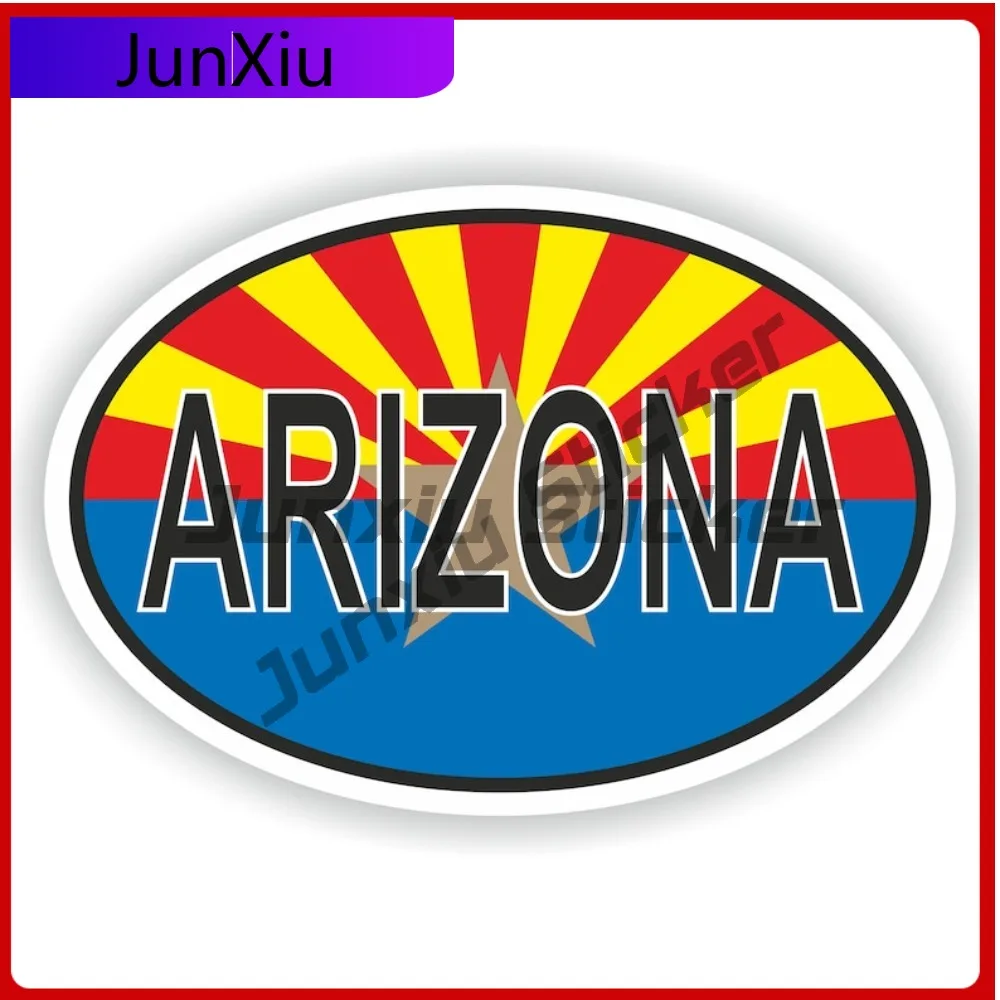 

Arizona Usa City Oval Flag Sticker Scratch Cover Vinyl Decals Graphics Waterproof Decals Stickers Motorcycle Accessories Decal