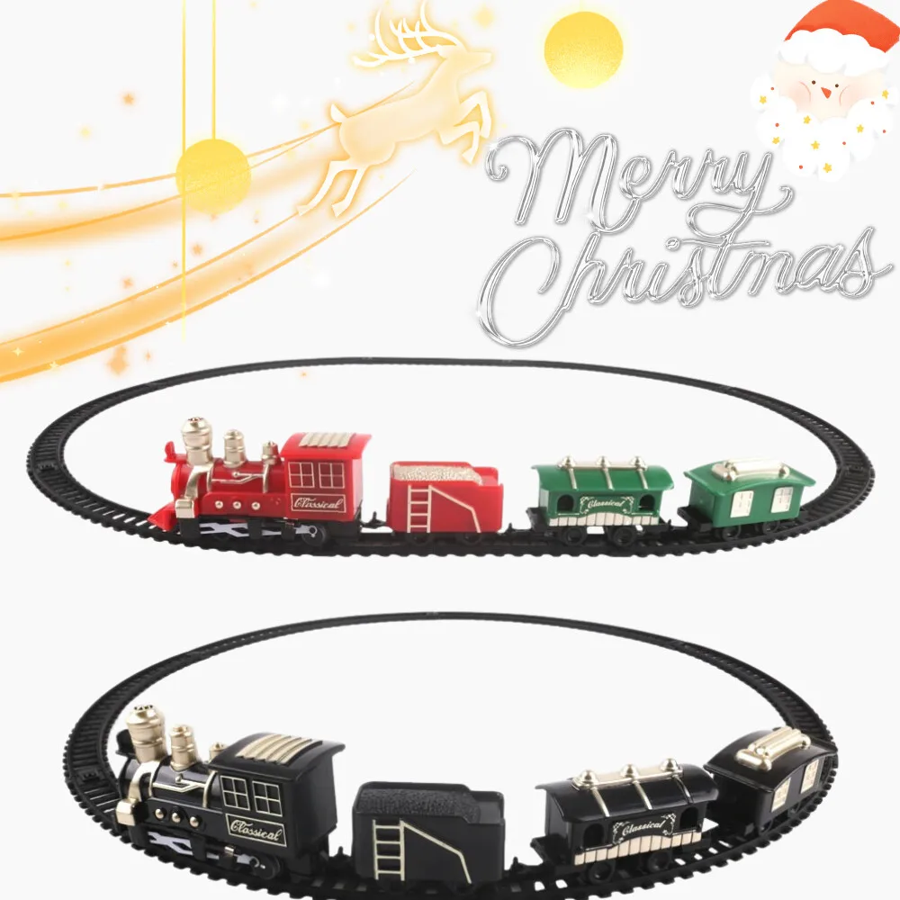 أطفال قطار البخار الكهربائي لعبة السكك الحديدية عالية السرعة السكك الحديدية وقوف السيارات نموذج الأسرة لم شمل حفلة لعبة الصبي EMU هدية عيد ميلاد عيد الميلاد #6
