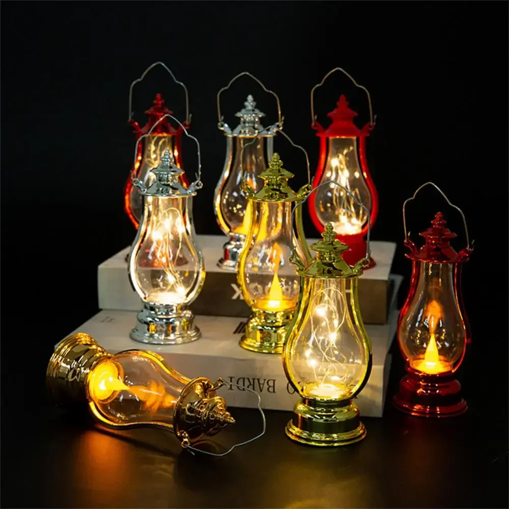 

Mini Vintage Hanging Lanterns with Battery Warm Light Led Camp Lantern Lightweight Tent Light For Outdoor camping light