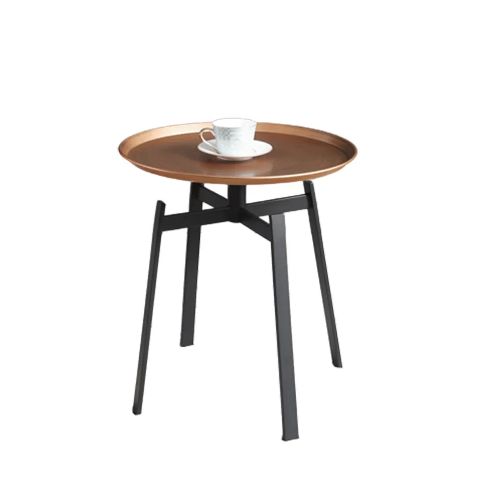 Modern Design Furniture Living Room Round Metal Center Table Coffee Table Small Bedside Table Nightstand