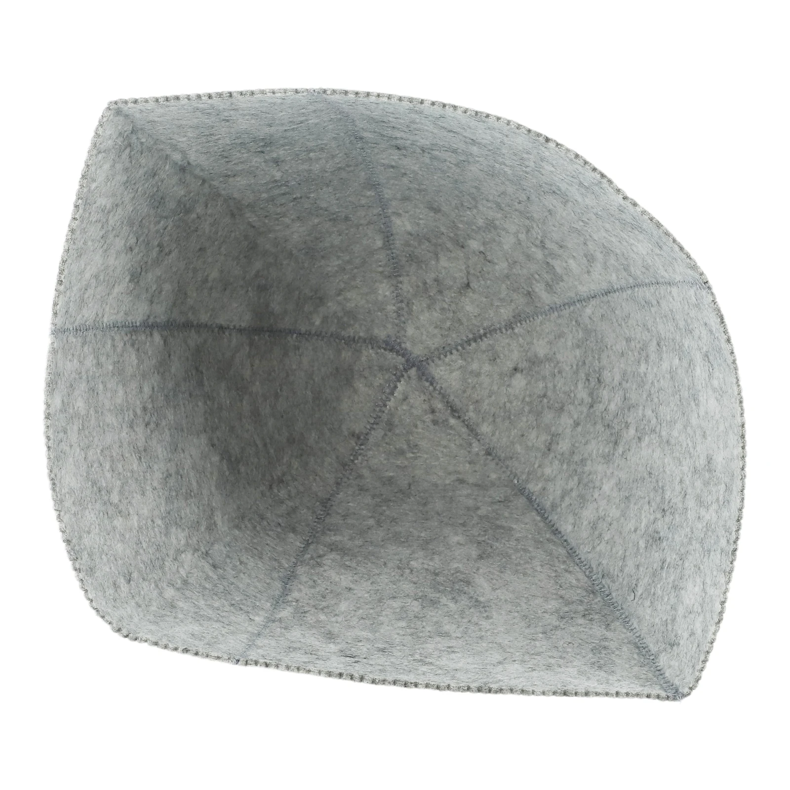 Grey White Sauna Cap Bath Cap Hot Spring Cap Quick Drying Towel Hat Heat Resistant Thickened Wool Felt Suitable For Sauna Shower