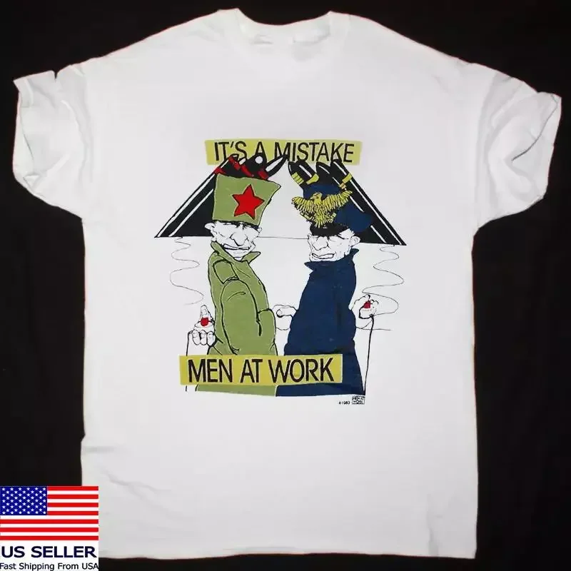 New Men At Work It'S A Mistake T Shirt Concert S To 5Xl Cr001
