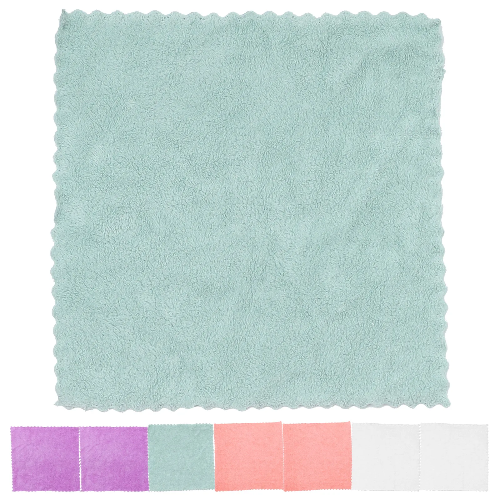 

8Pcs Coral Fleece Towel Fast Drying Wear-Resistant Wash Cloths for Face Skin Cleaning Multi-Function Towels Wash Cloths