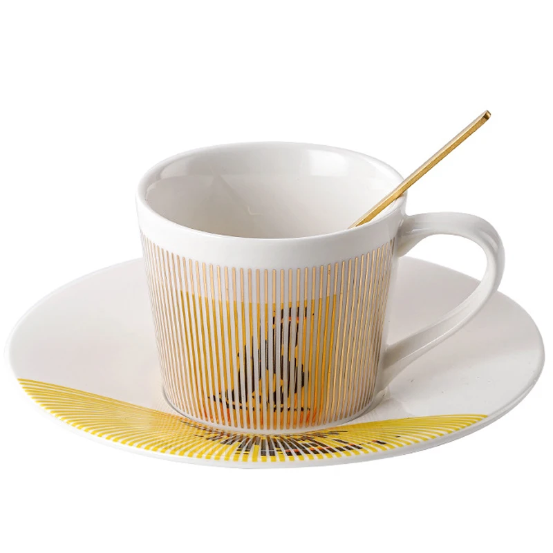 Michael Jackson Mirror Coffee Cup Specular Lion Reflection Cups Horse Ceramic Mug With Scoop Crane and Hummingbird Mugs