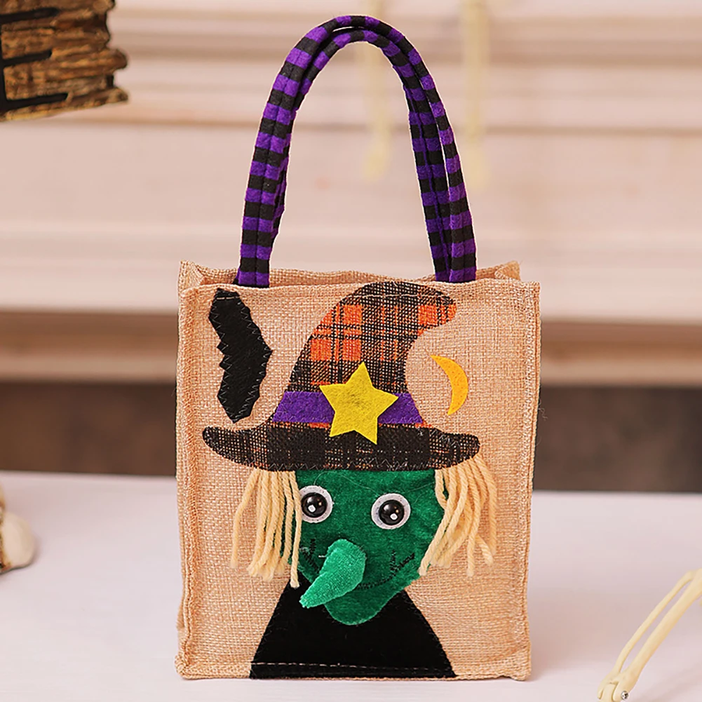 Candys Bags for Halloween,Large Capacity Candys Collection Present Tote,Handheld Present Tote Bags for Halloween For Party Favor