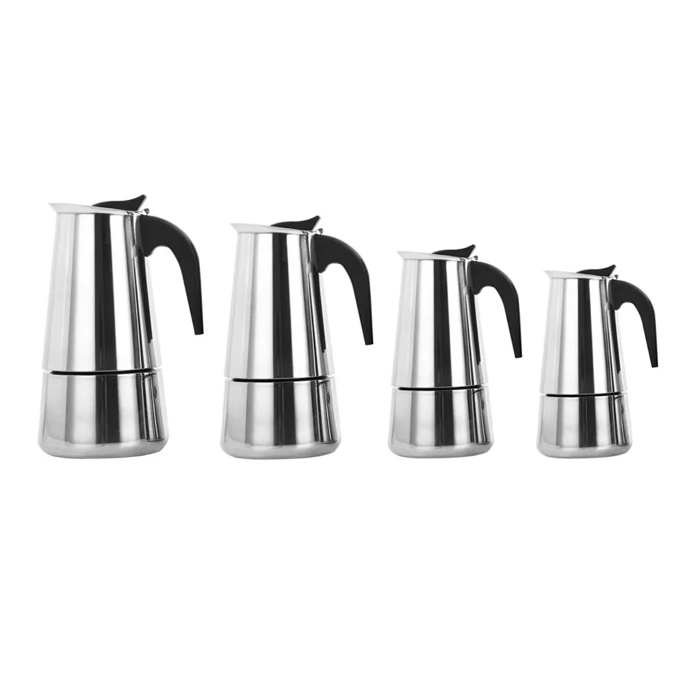 450ML Stainless Steel Filter Moka Pot Caffe Machine Espresso Cups Coffee Makers Latte Percolator Stove Top Moka Coffee Maker