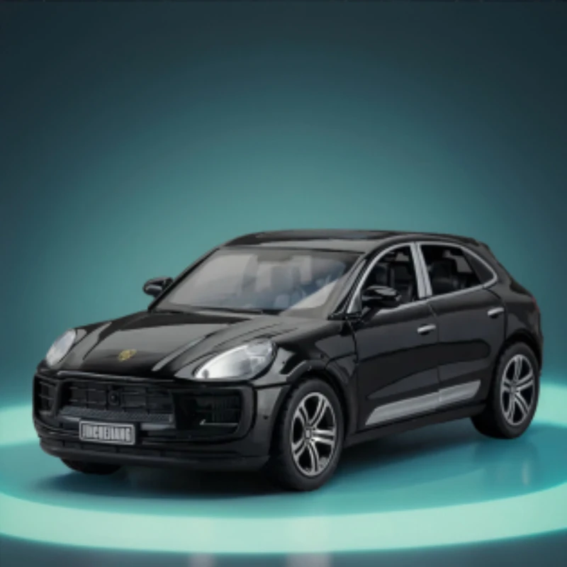 1:32 Porsche Macan Hoge Simulatie Diecast Metaallegering Model auto Geluid Licht Trek Collectie Kinderen Speelgoed Geschenken