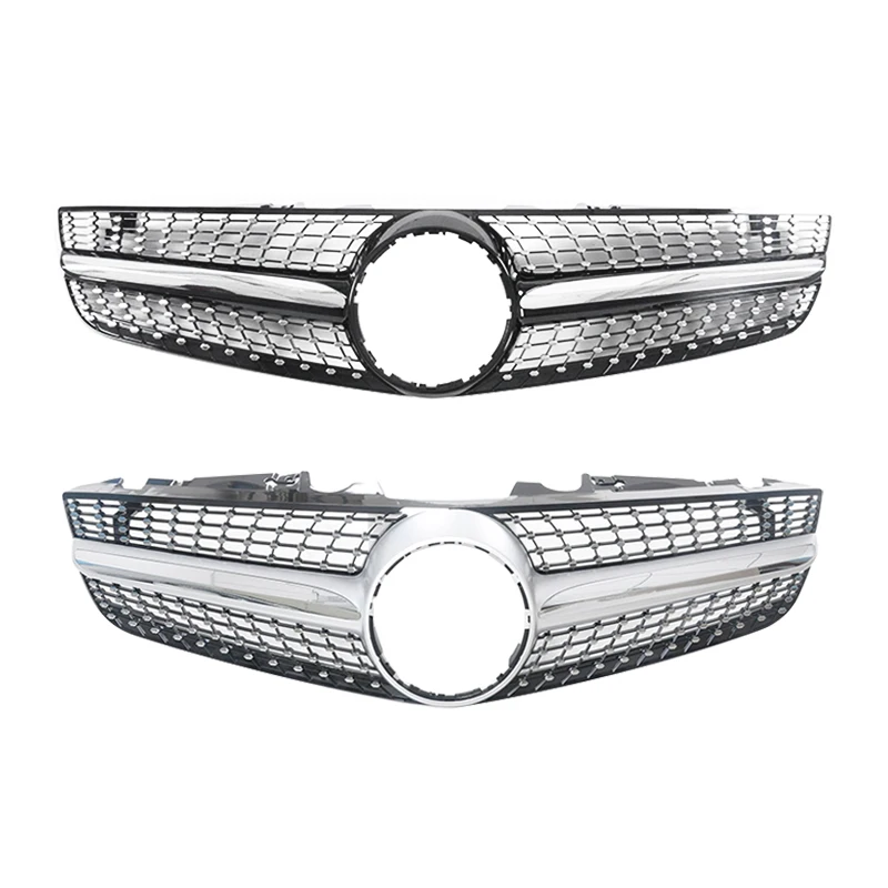 

R230 Diamond Style Grill Front Modified Tuning Grill for Mercedes Benz SL Class R230 Body Kit 2008-2012