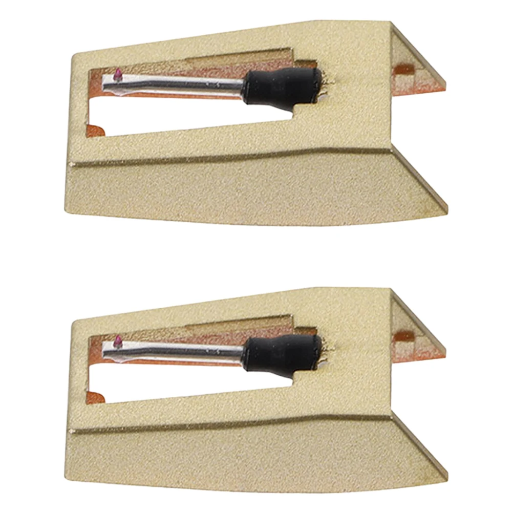 

2pcs Gold Record Player Needle Stylus for Vinyl Turntables DJ Equipment Accessories Clear Sound Replacement