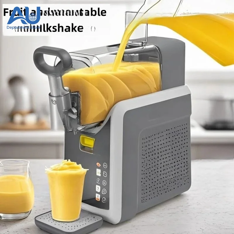 Snow Melter Cold Drink Slush Machine Ice Cream Smoothie Beverage Machine Milkshake Machine Ice Shaver Small Automatic Cleaning