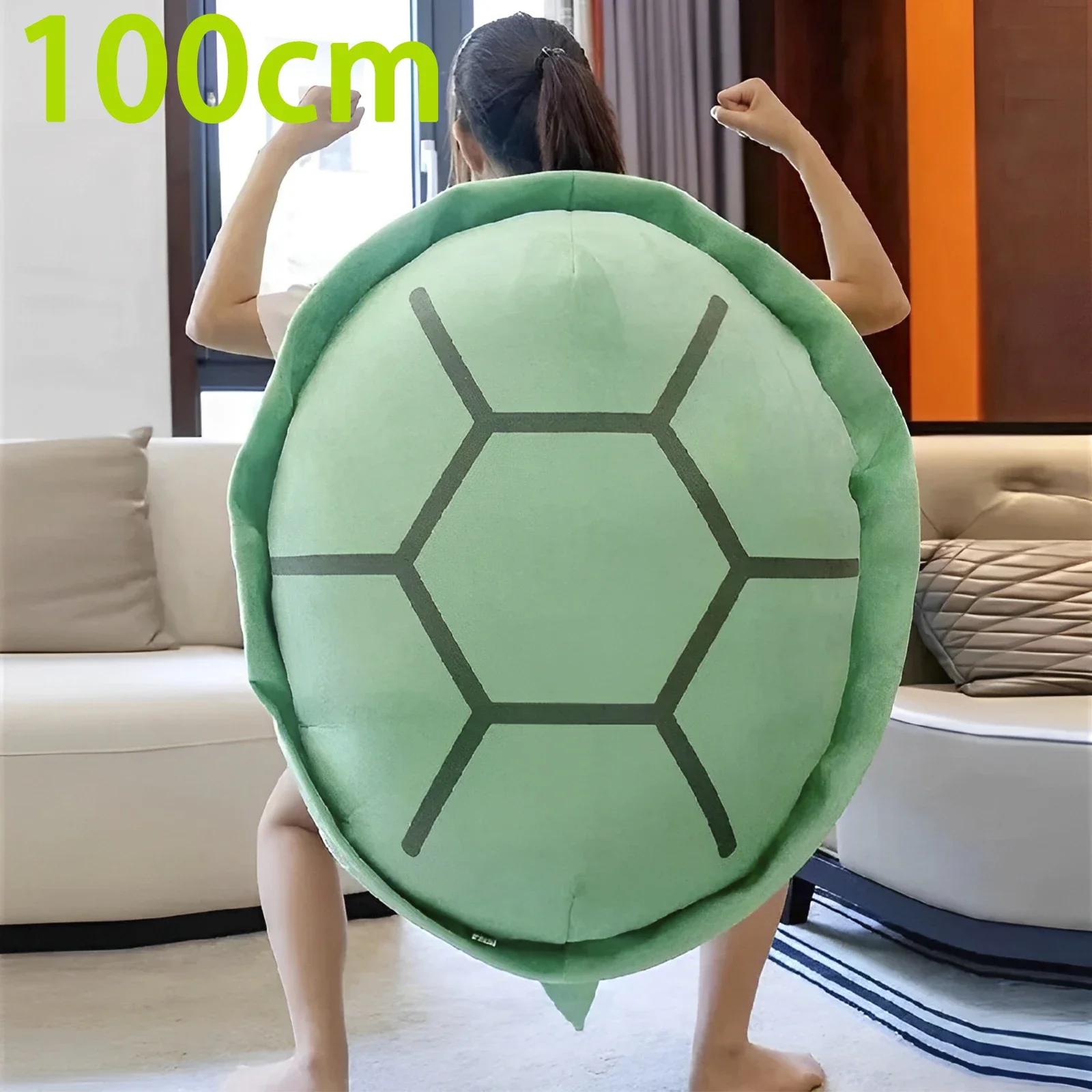 Wearable Turtle Shell Pillows Extra Large Soft Plush Stuffed Turtle Pillow Funny Dress Up Creative Tortoise Costume Toy 100cm